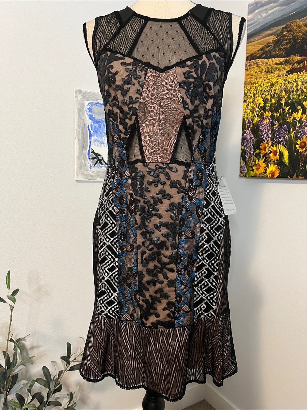 NWT Greylin Embellished Dress - Picture 1 of 16